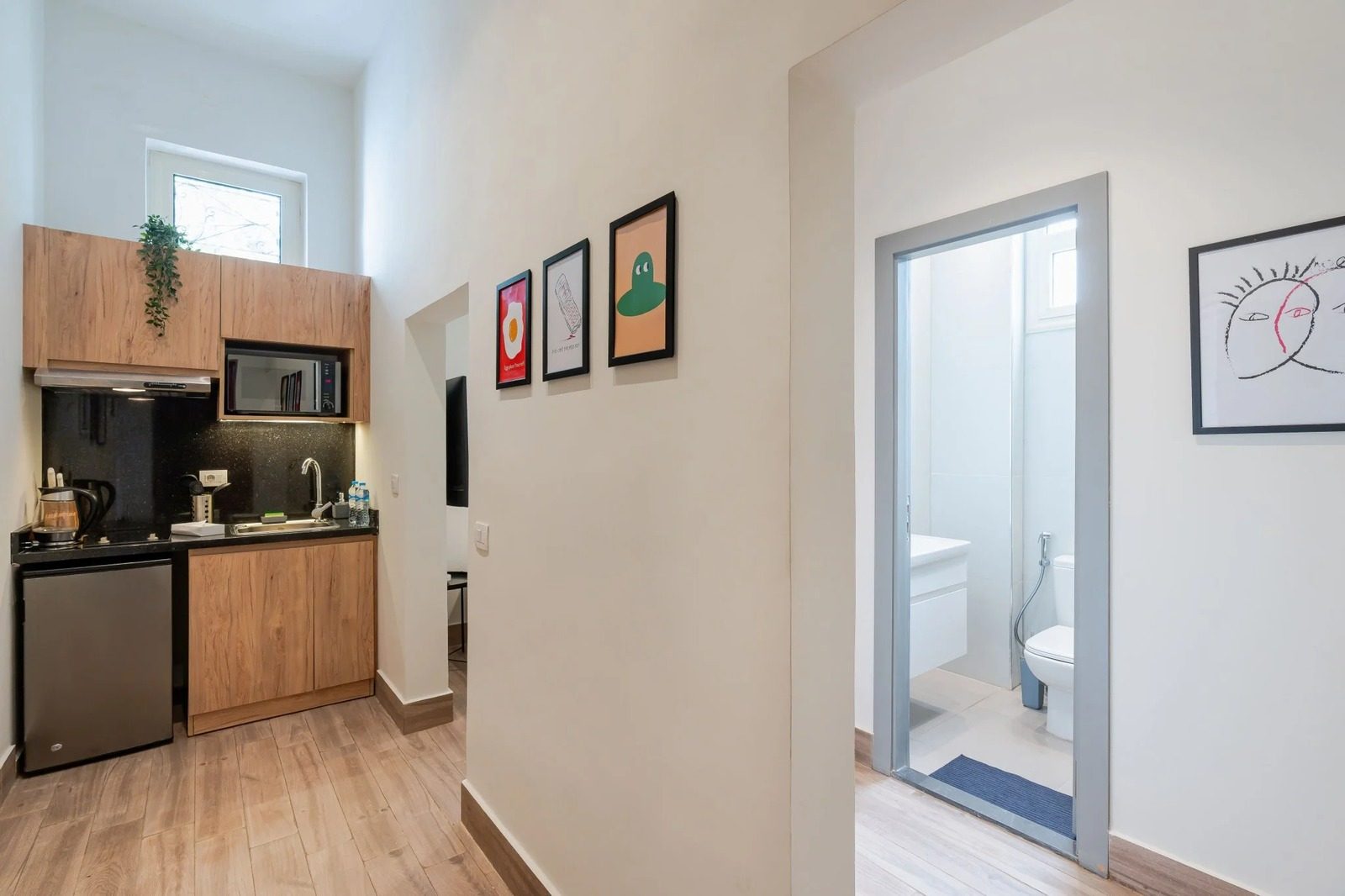 Modern Compact Studio – Zamalek — Full Kitchen in Zamalek, Cairo, Egypt — photo 2