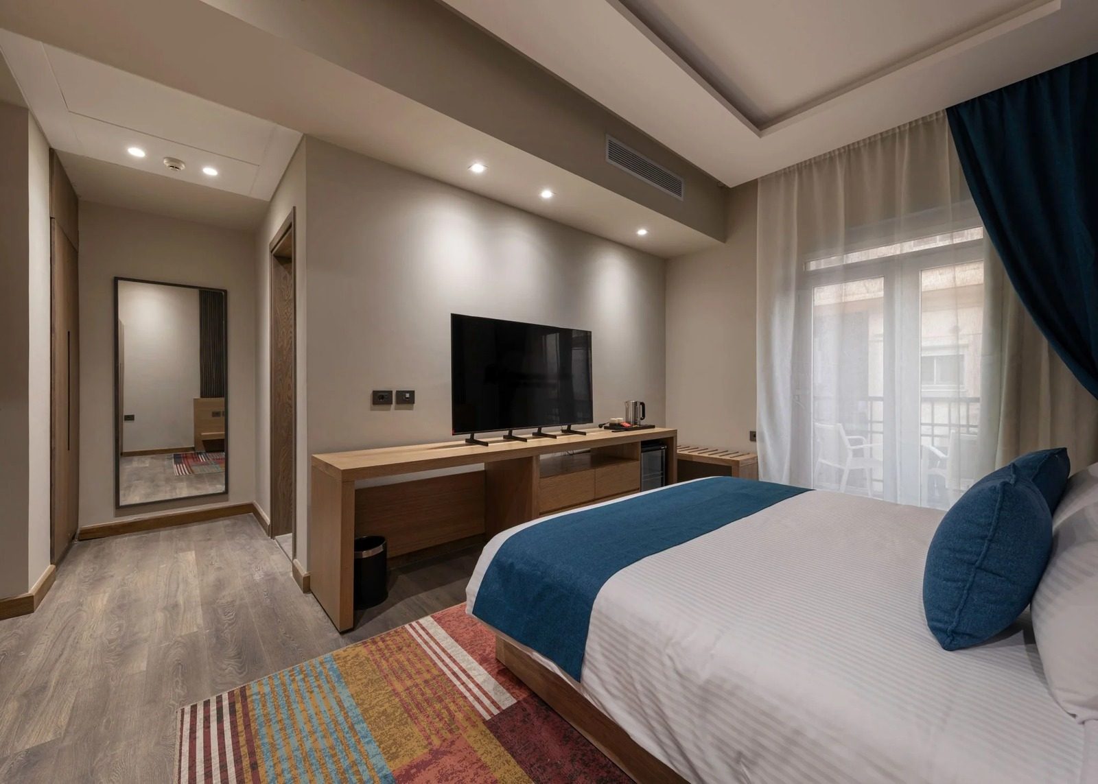 King Room with Balcony – Nile-front Hotel, Zamalek — Bedroom 1 in Northern Zamalek on the Nile, Cairo, Egypt