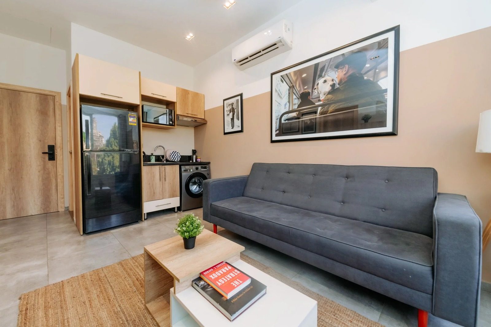 1BR Apartment – Garden View – Zamalek — Living Room in Central Zamalek, Cairo — close to 26th of July St, Egypt — photo 2