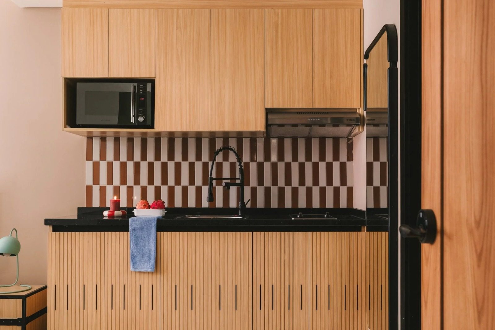 Modern Studio – Downtown Cairo — Full Kitchen in Downtown Cairo, near Adly St and Talaat Harb Square, Egypt