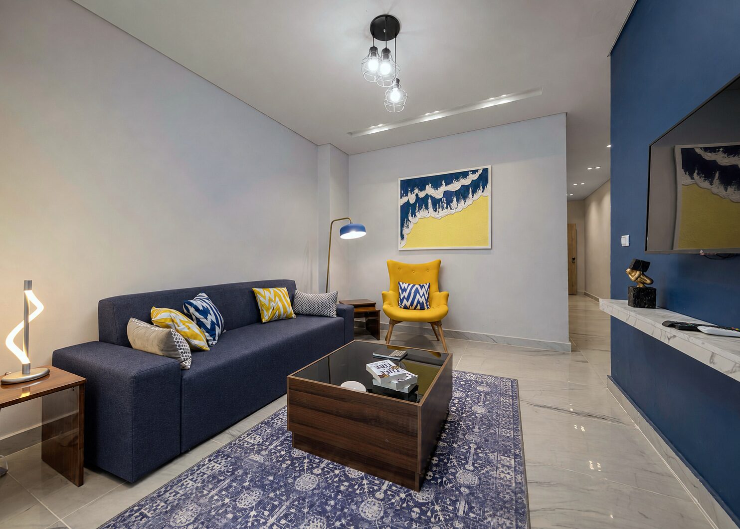 Travelholic Breeze Garden 2BR Apartment | 90 Residence 106 — Living Room in Travelholic 90st Residence. Unit 106., Egypt — photo 2