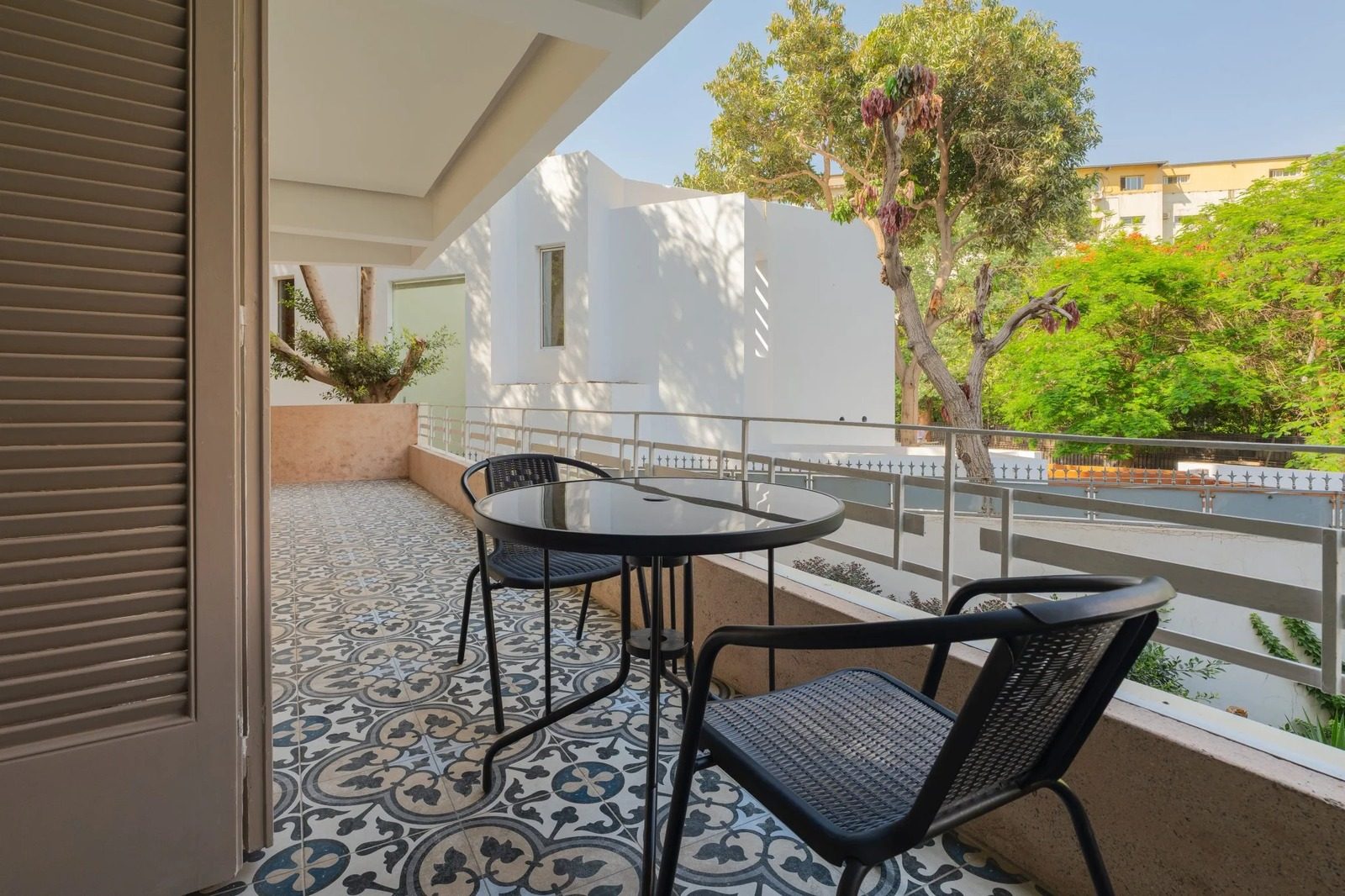 1BR Apartment with Balcony & Kitchenette – Zamalek — Balcony in Zamalek, next to the Lebanese Embassy, Egypt — photo 3