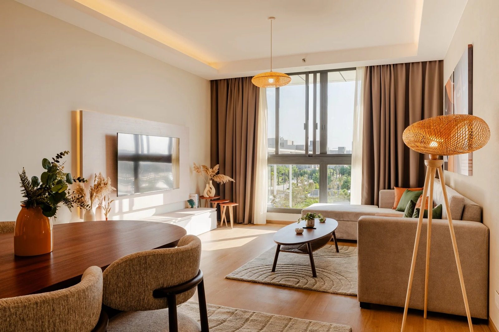 1BR Apartment – Garden View – Aeon Towers, Sheikh Zayed — Living Room in Aeon Towers, Sheikh Zayed City, Egypt