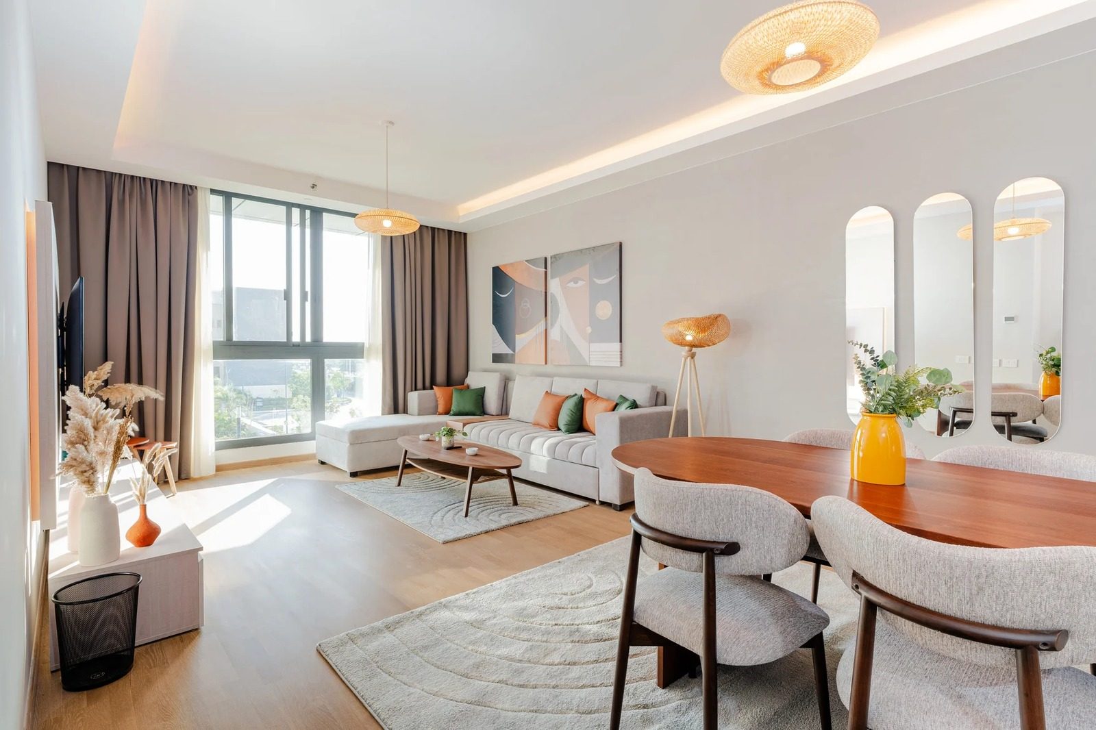 1BR Apartment – Garden View – Aeon Towers, Sheikh Zayed — Living Room in Aeon Towers, Sheikh Zayed City, Egypt — photo 2