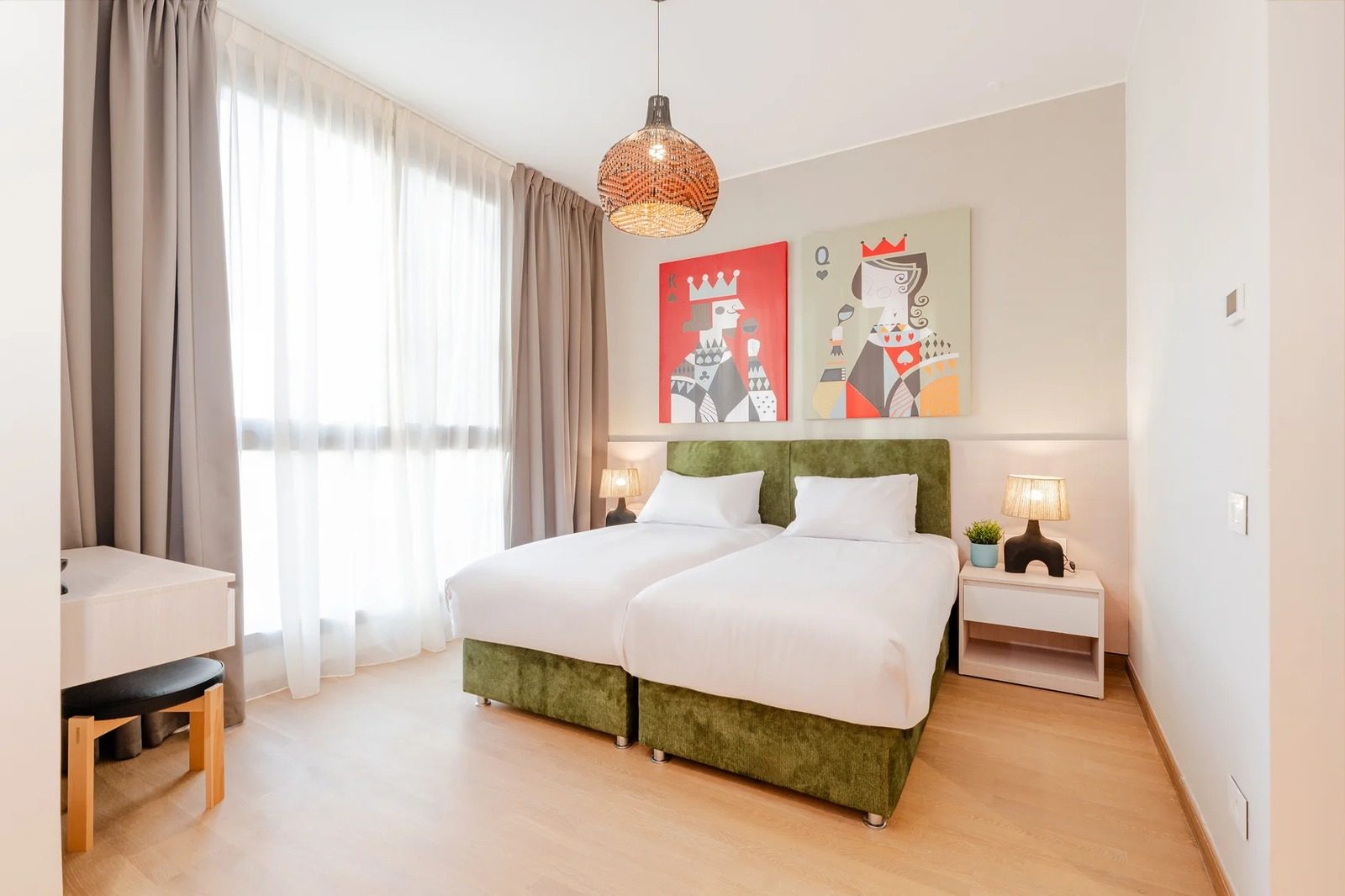 1BR Apartment – Garden View – Aeon Towers, Sheikh Zayed — Bedroom 1 in Aeon Towers, Sheikh Zayed City, Egypt