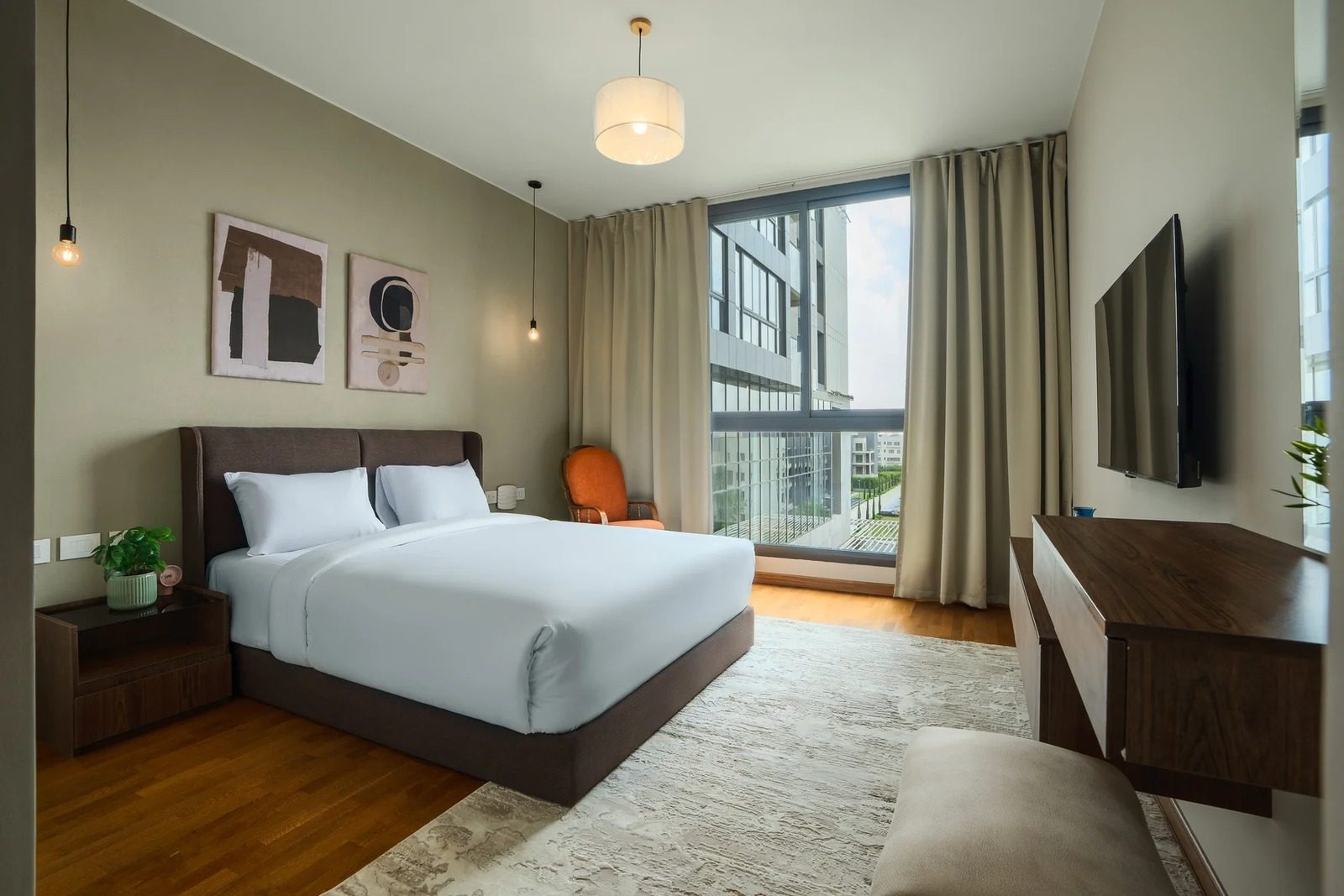 Warm 2BR Apartment with Kitchen – Aeon Towers, Sheikh Zayed — Bedroom 1 in Aeon Towers, Sheikh Zayed City, Egypt
