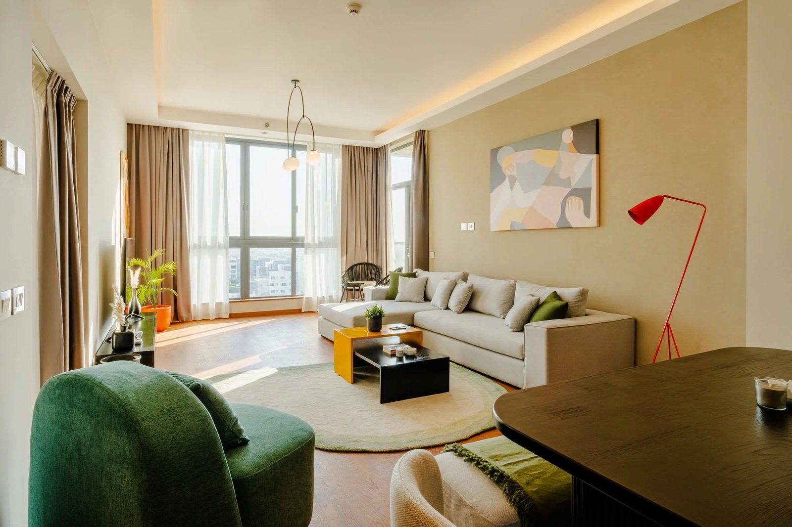 2BR Apartment with Balcony – Aeon Towers, Sheikh Zayed — Living Room in Aeon Towers, Sheikh Zayed City, Egypt — photo 2