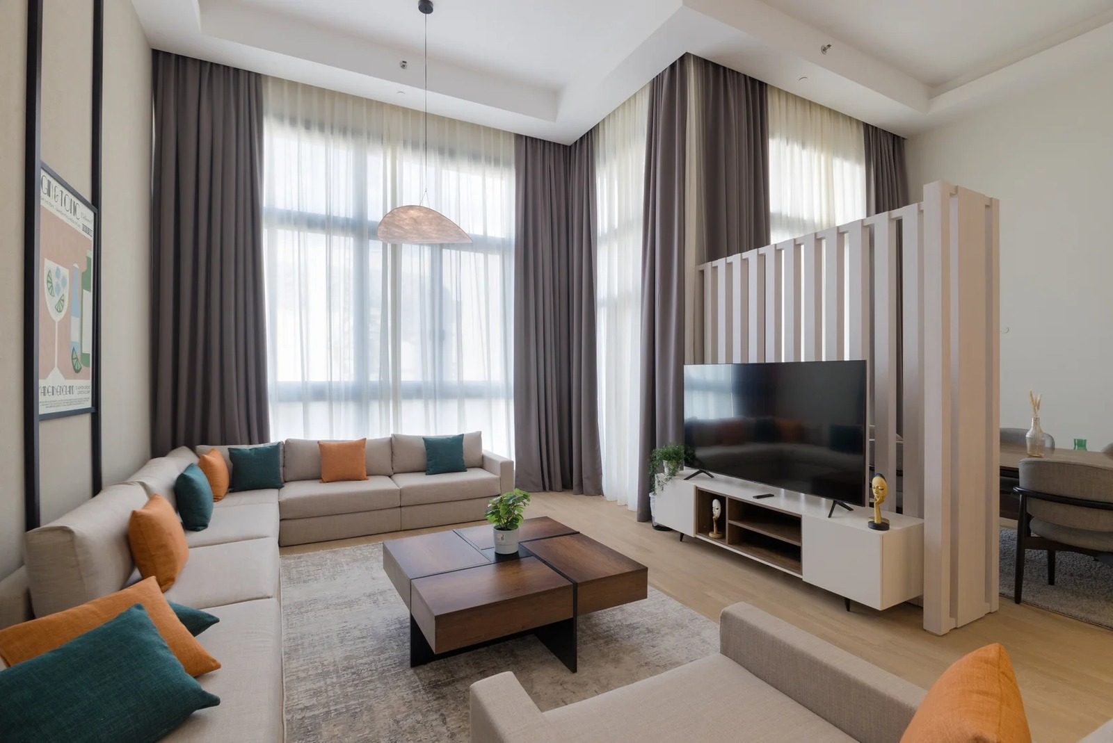 2BR Apartment with Private Garden – Aeon Towers, Sheikh Zayed — Living Room in Aeon Towers, Sheikh Zayed City, Egypt