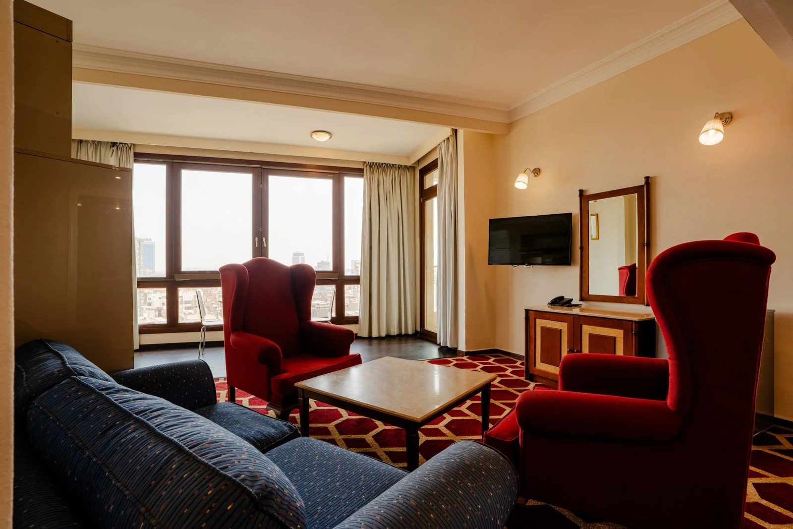 1BR Royal Suite – Nile View – Nile-side Hotel, Zamalek — Living Room in Nile side of Zamalek, Cairo, Egypt