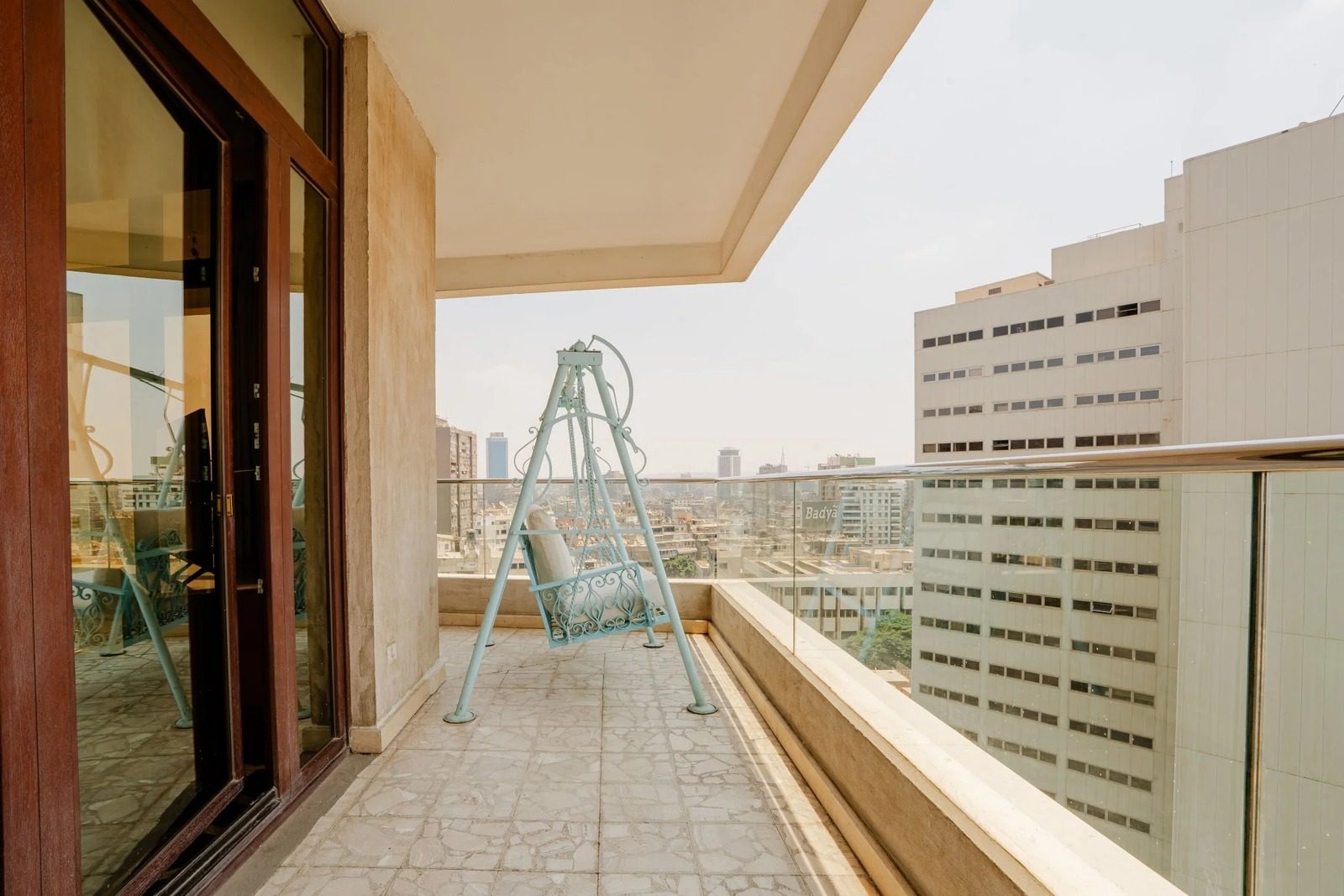 1BR Royal Suite – Nile View – Nile-side Hotel, Zamalek — Balcony in Nile side of Zamalek, Cairo, Egypt — photo 2
