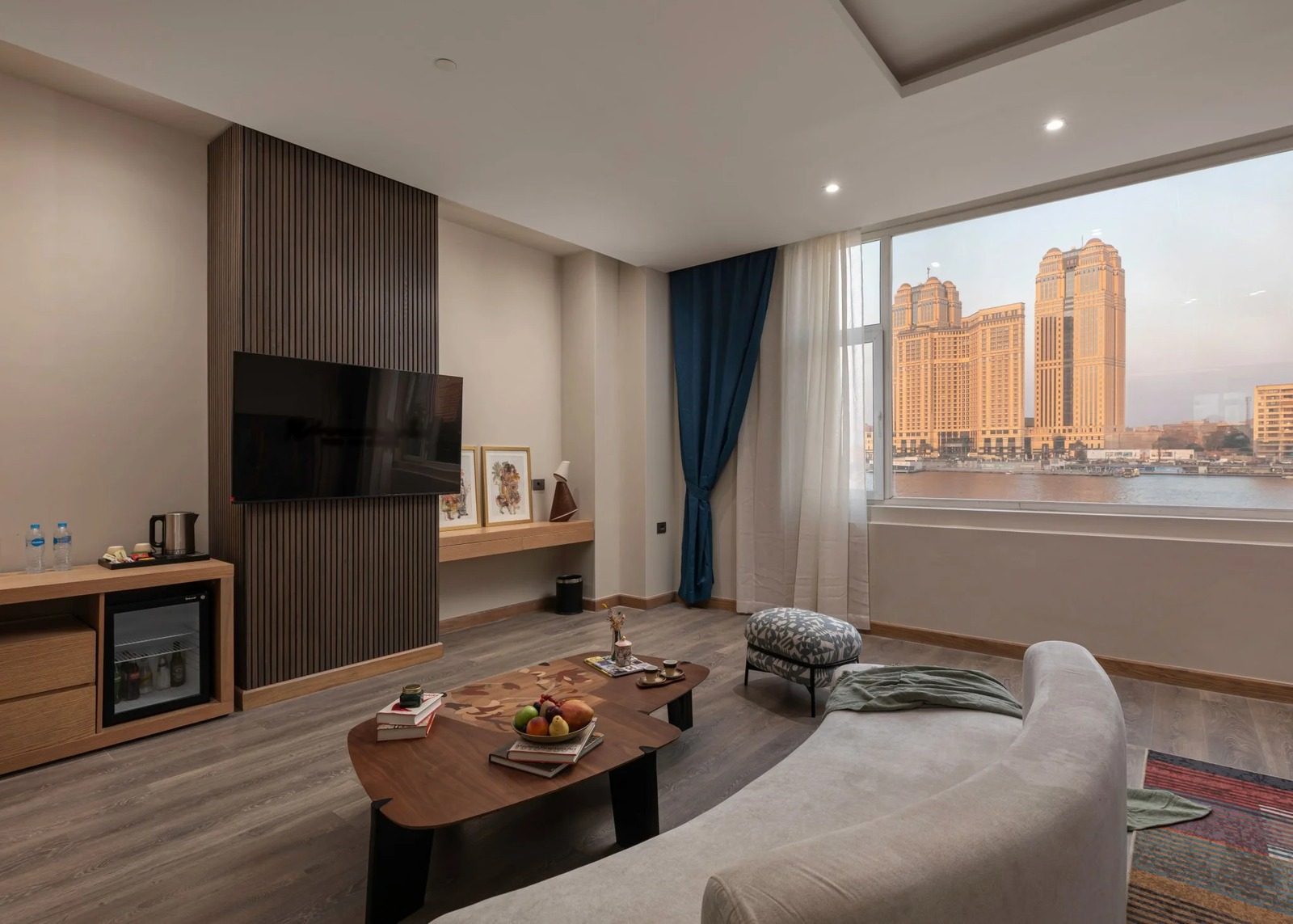 Suite – Nile View – Nile-front Hotel, Zamalek — Living Room in Northern Zamalek on the Nile, Cairo, Egypt — photo 2