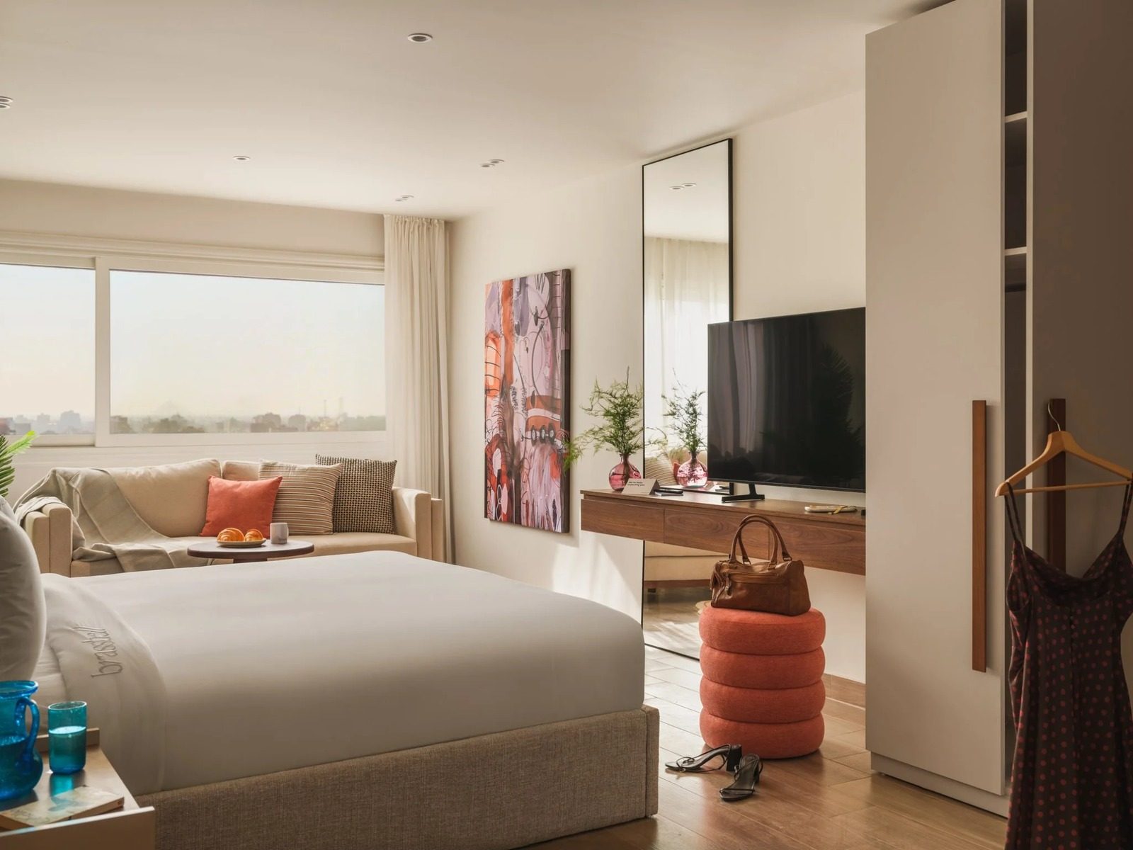 High-Floor 3BR Apartment – Zamalek — Bedroom 2 in Central Zamalek, Cairo — close to 26th of July St, Egypt