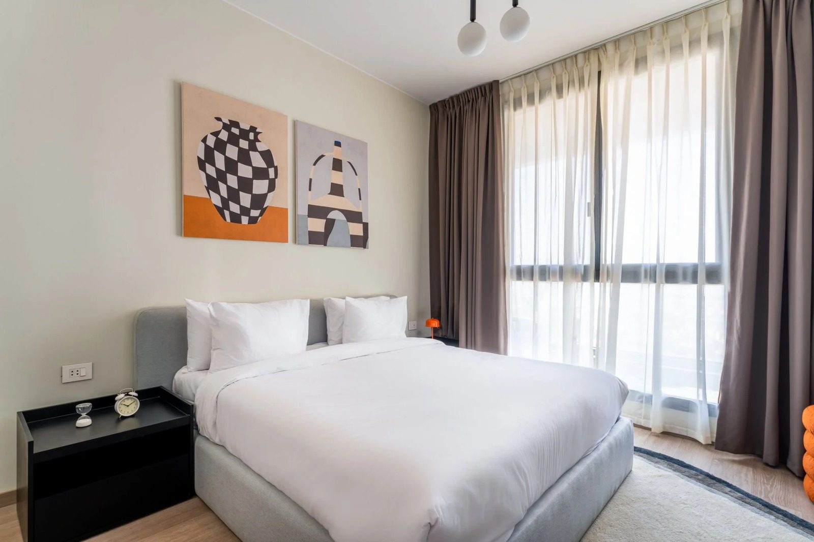 Classic 2BR Apartment with Kitchen – Aeon Towers, Sheikh Zayed — Bedroom 1 in Aeon Towers, Sheikh Zayed City, Egypt