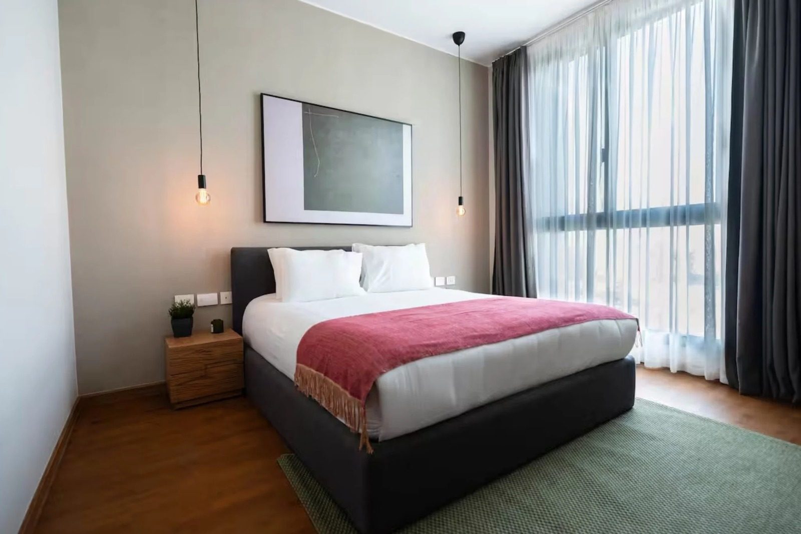 Bright 1BR Apartment with Balcony – Aeon Towers, Sheikh Zayed — Bedroom 1 in Aeon Towers, Sheikh Zayed City, Egypt