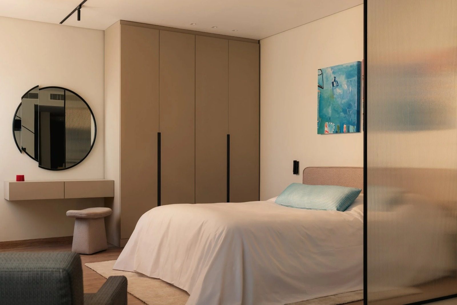Modern Studio – City View – Zamalek — Bedroom 1 in Zamalek diplomatic area, near the Cairo Marriott Hotel, Egypt