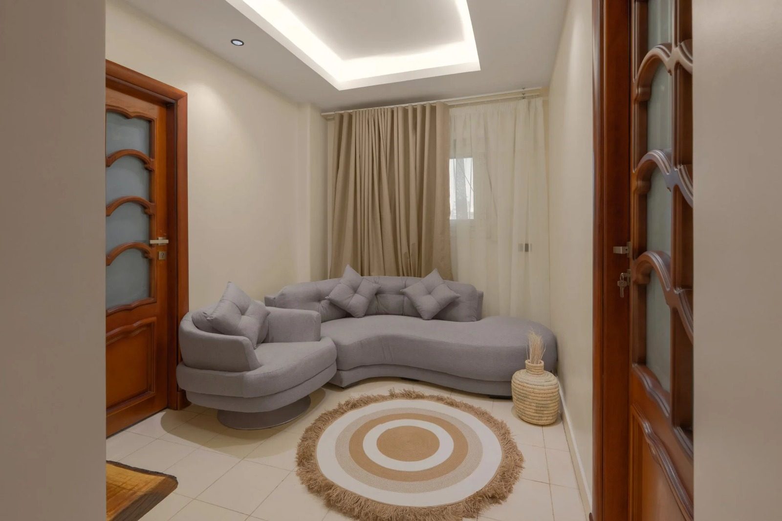 Charming 2BR Apartment – Zamalek — Living Room in Zamalek, Cairo, Egypt
