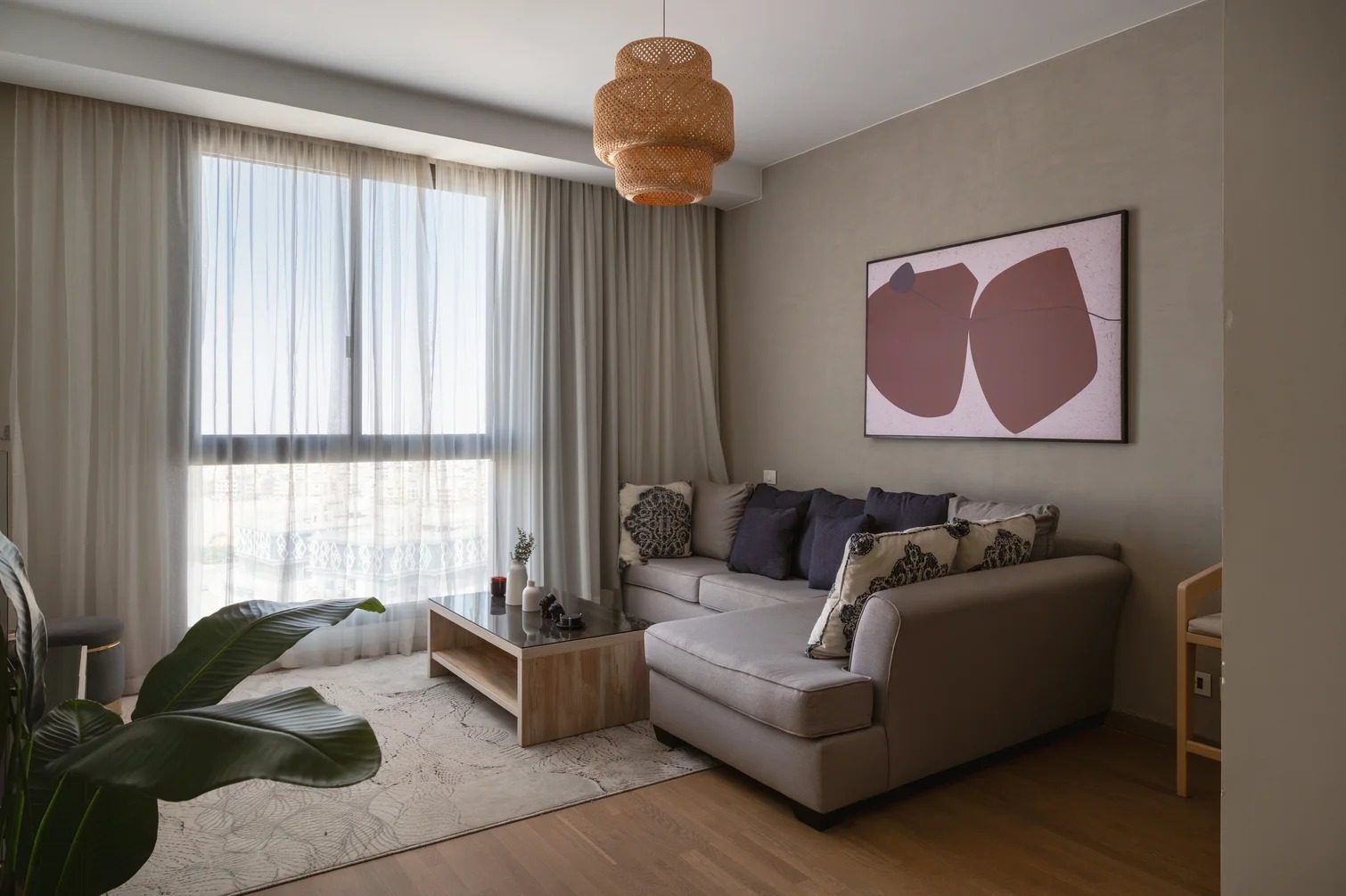 1BR Apartment – City View – Aeon Towers, Sheikh Zayed — Living Room in Aeon Towers, Sheikh Zayed City, Egypt