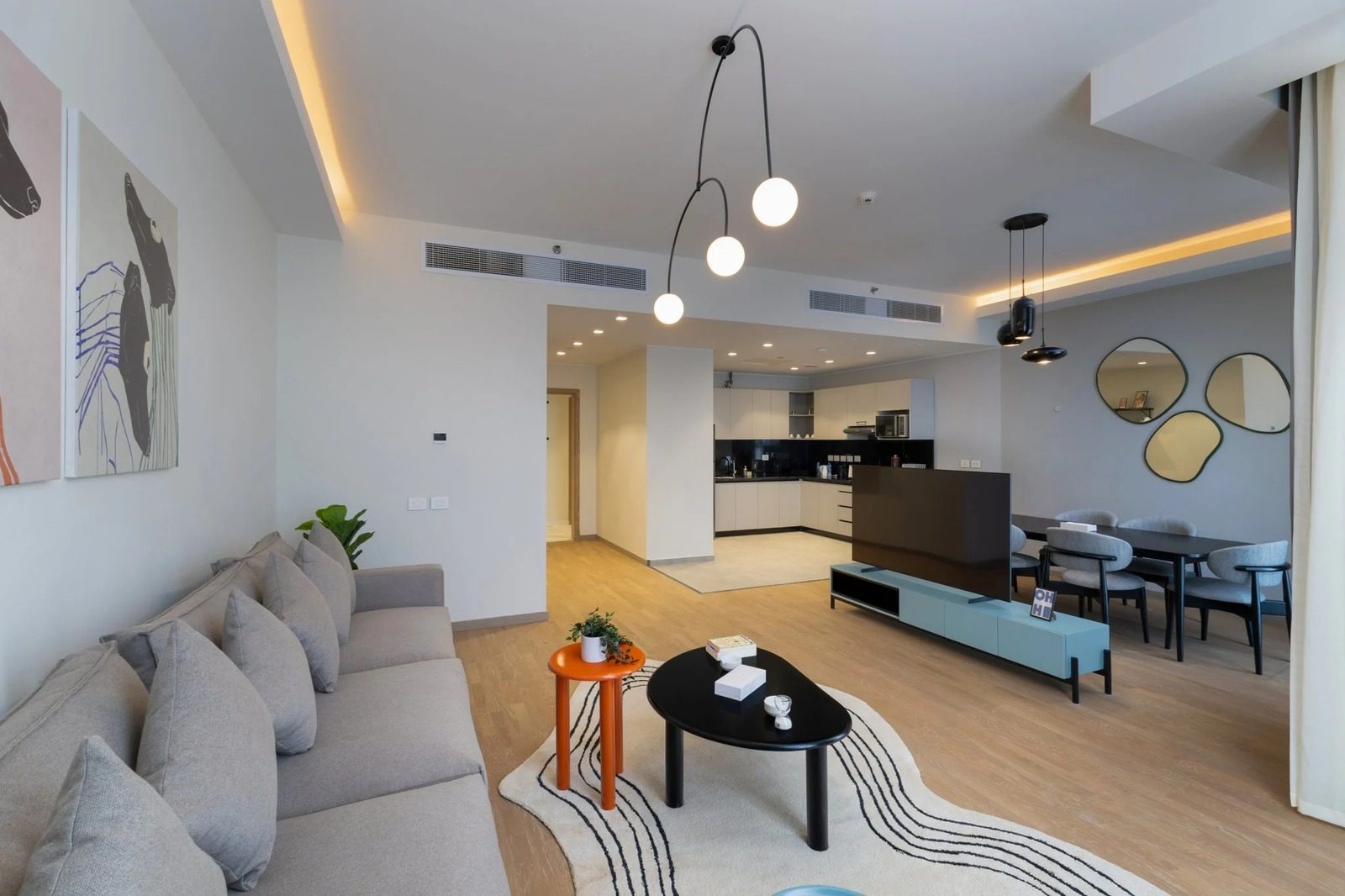 3BR Apartment with Kitchen – Aeon Towers, Sheikh Zayed — Living Room in Aeon Towers, Sheikh Zayed City, Egypt