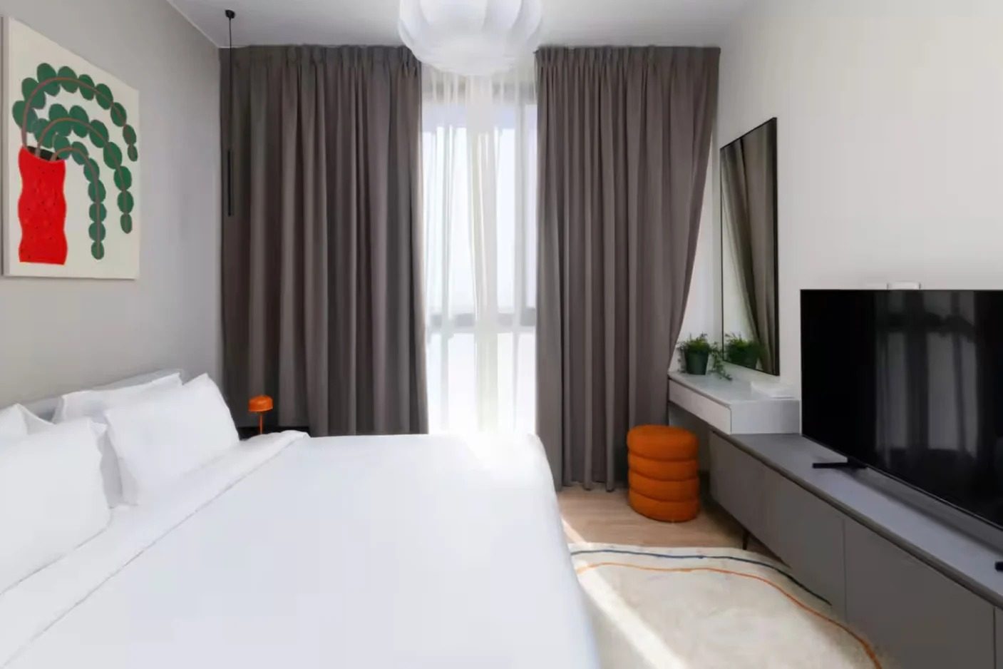 3BR Apartment with Kitchen – Aeon Towers, Sheikh Zayed — Bedroom 3 in Aeon Towers, Sheikh Zayed City, Egypt