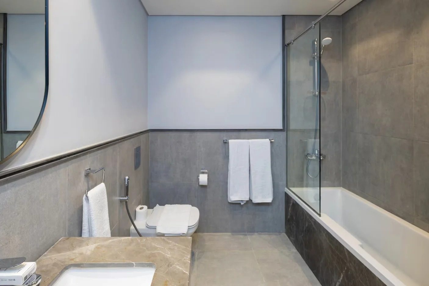 3BR Apartment with Kitchen – Aeon Towers, Sheikh Zayed — Full bathroom 2 in Aeon Towers, Sheikh Zayed City, Egypt