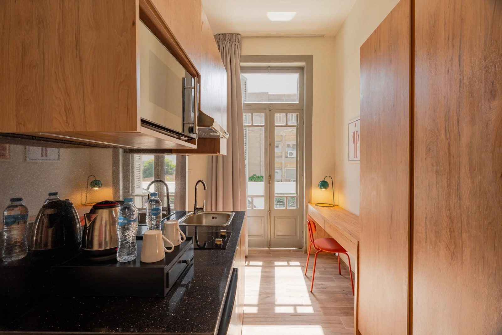 Studio with Balcony – Garden View – Zamalek — Full Kitchen in Zamalek, Cairo, Egypt