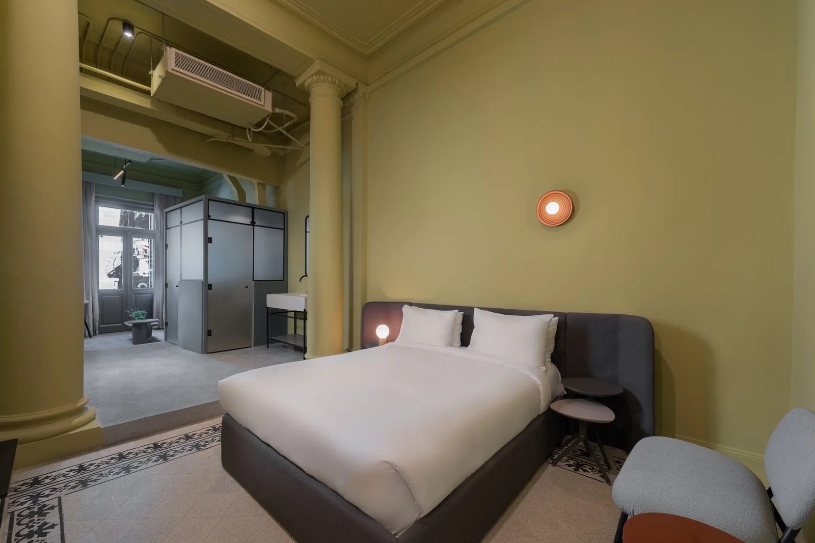 1BR Suite – City View – Alexandria — Bedroom 1 in Central Alexandria Corniche, near Raml Station and Saad Zaghloul Square, Egypt