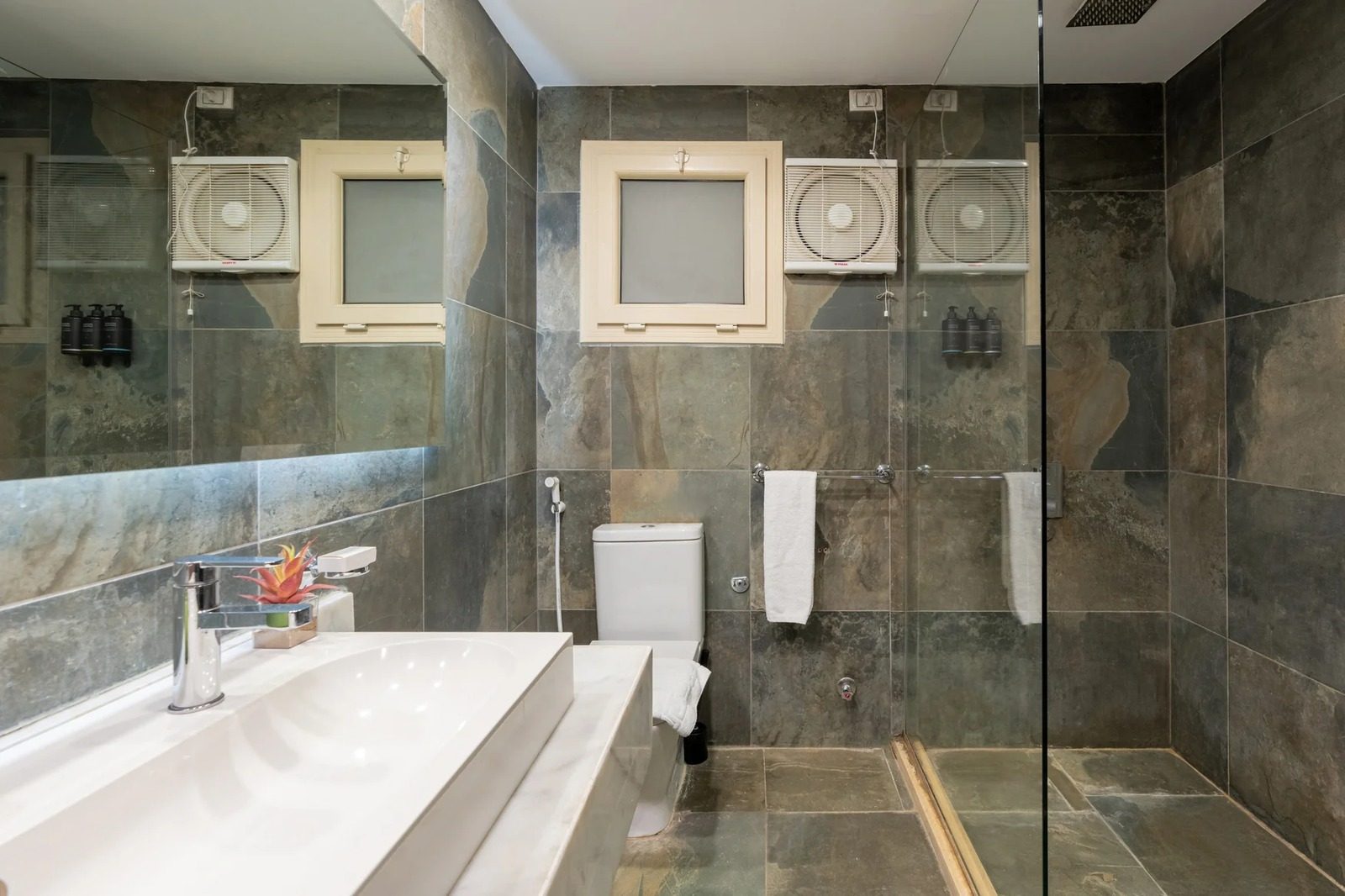 Bright Studio – City View – Zamalek — Full bathroom 1 in Nile side of Zamalek, Cairo, Egypt