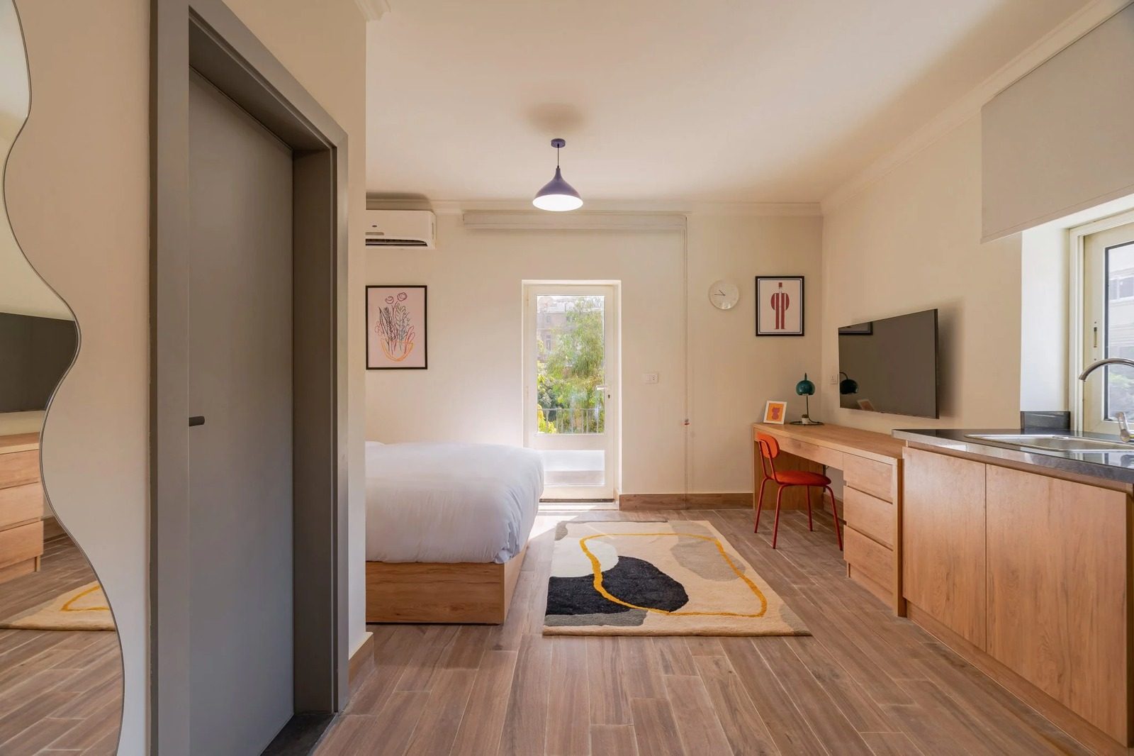Studio with Balcony – Zamalek — Bedroom 1 in Zamalek, Cairo, Egypt — photo 3