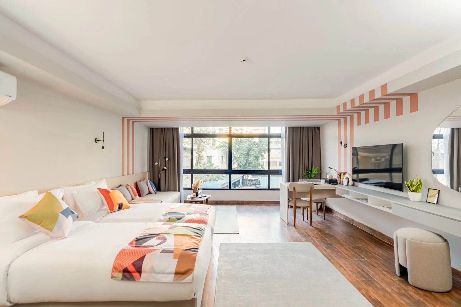 Studio – City View – Giza — Bedroom 1 in Giza Nile side, near Orman Botanical Garden & Cairo University, Egypt