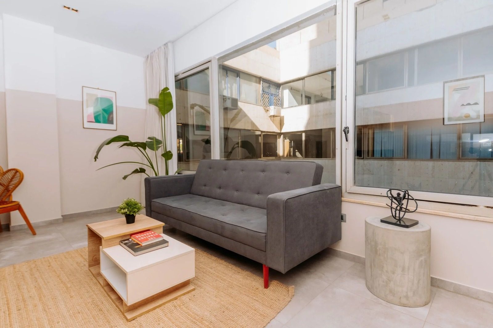 Serene 2BR Apartment – Zamalek — Living Room in Central Zamalek, Cairo — close to 26th of July St, Egypt