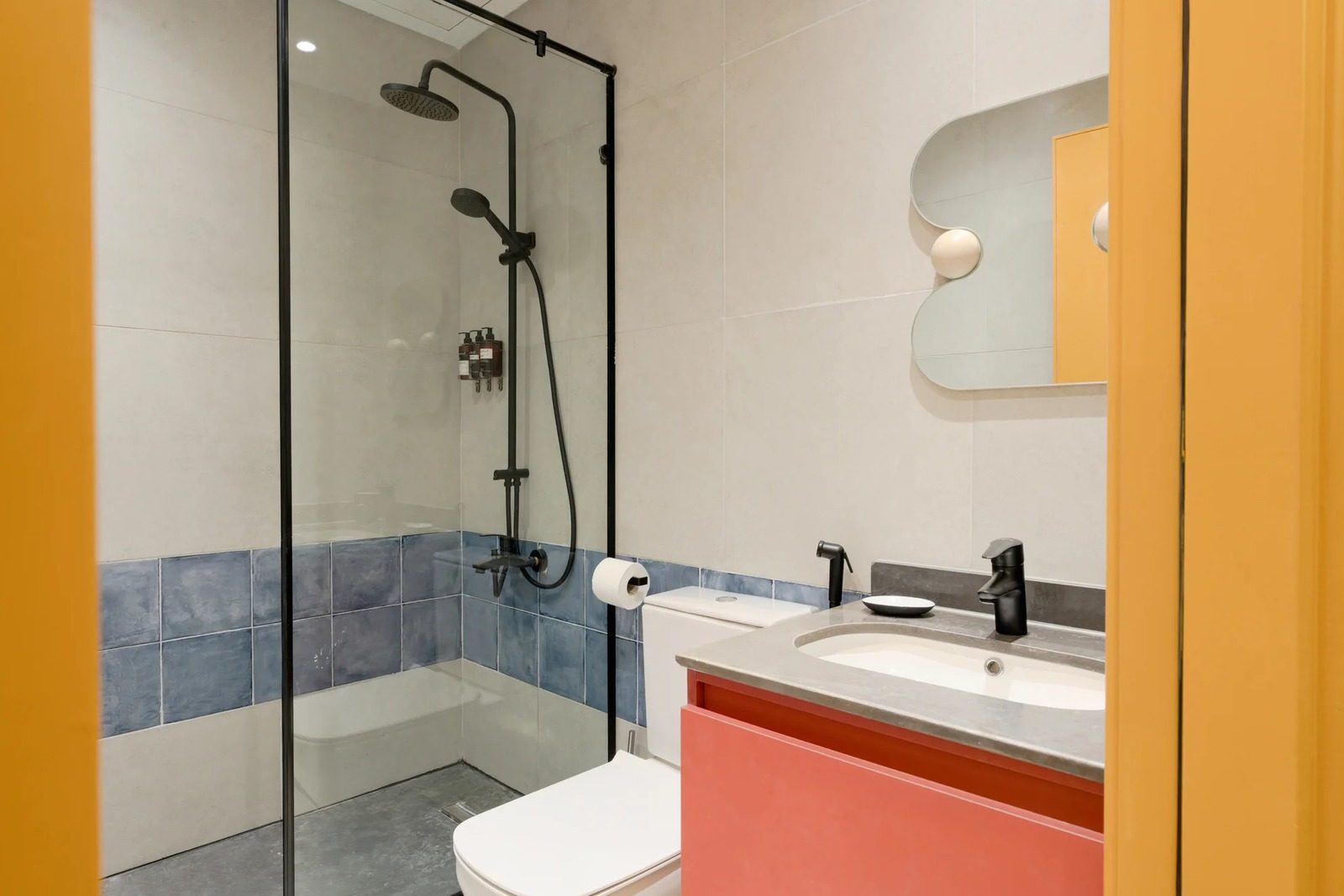 Bright Deluxe Studio with Balcony – Zamalek — Full bathroom 1 in Zamalek, Cairo, Egypt
