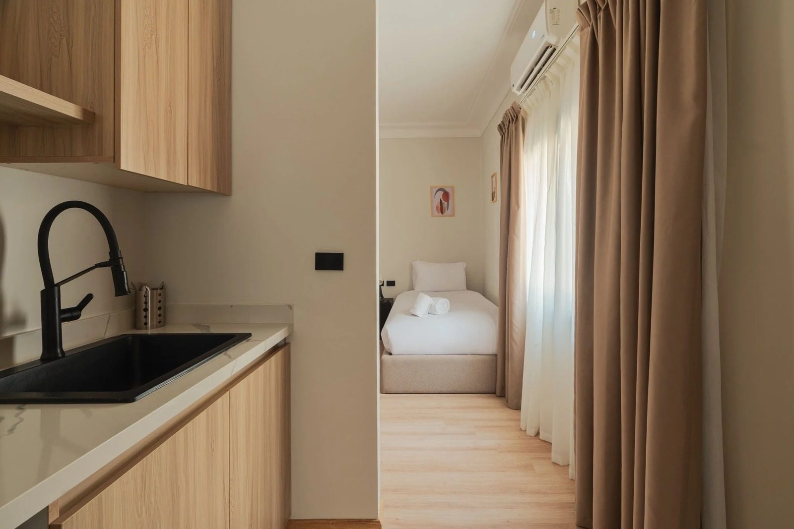 Compact Studio with Kitchenette – Zamalek — Full Kitchen in Zamalek, next to the Lebanese Embassy, Egypt — photo 2