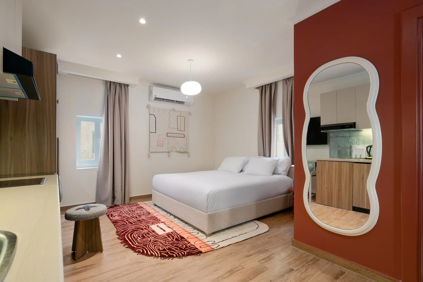 Modern 1BR Apartment – Zamalek — Bedroom 1 in Zamalek, Cairo, Egypt