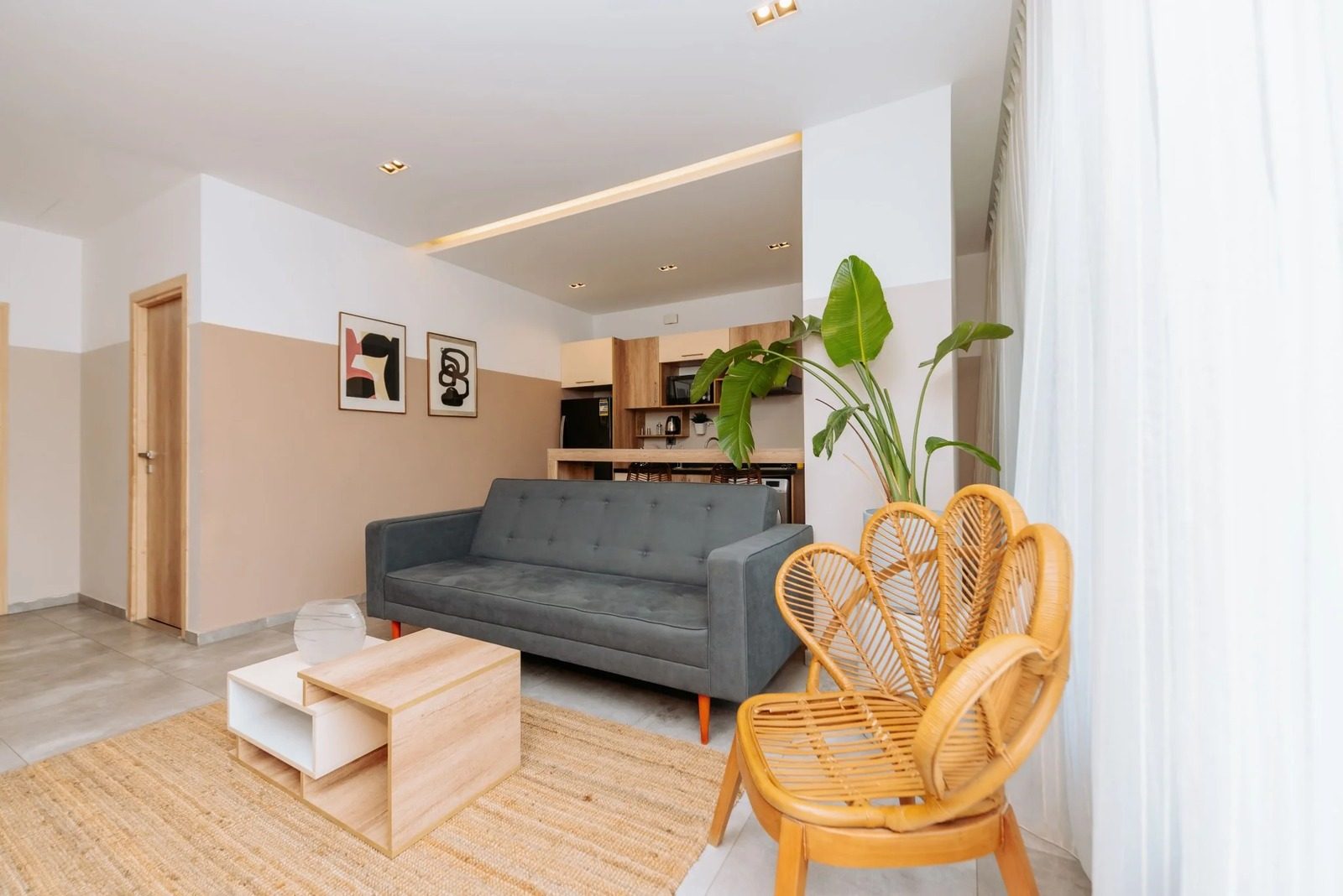 Serene 2BR Apartment – City View – Zamalek — Living Room in Central Zamalek, Cairo — close to 26th of July St, Egypt — photo 2