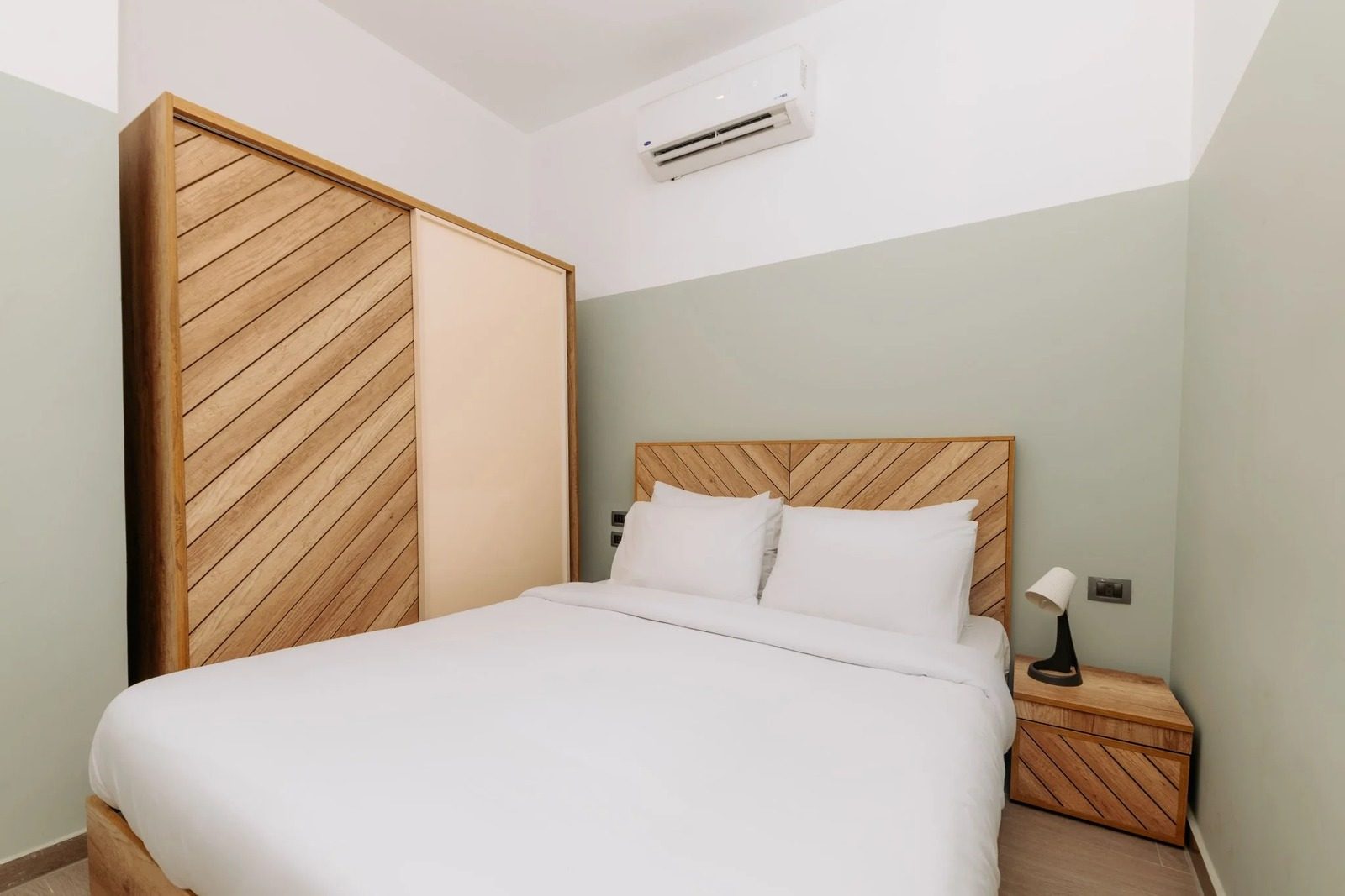 Serene 2BR Apartment – City View – Zamalek — Bedroom 1 in Central Zamalek, Cairo — close to 26th of July St, Egypt