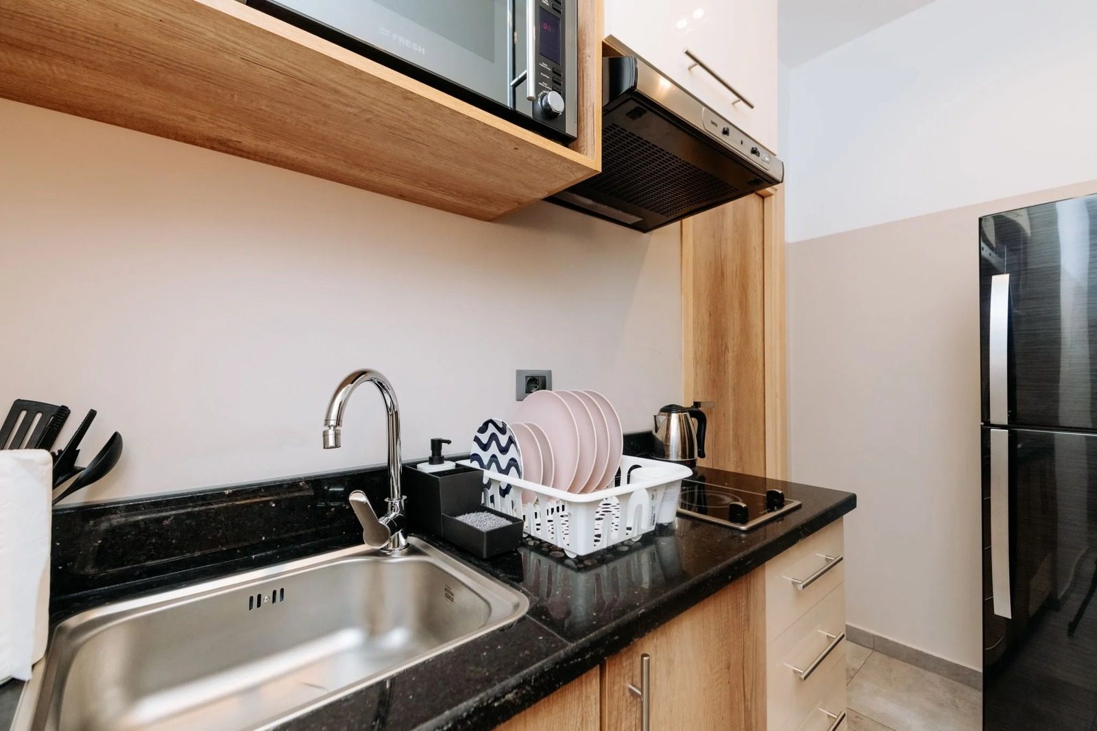 Serene 1BR Apartment – City View – Zamalek — Full Kitchen in Central Zamalek, Cairo — close to 26th of July St, Egypt