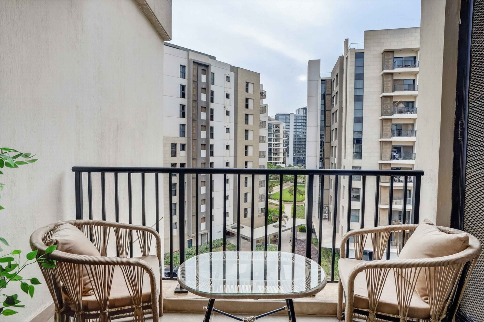 2BR Apartment – Park View – ZED Towers — Balcony in ZED Towers, Sheikh Zayed, Egypt