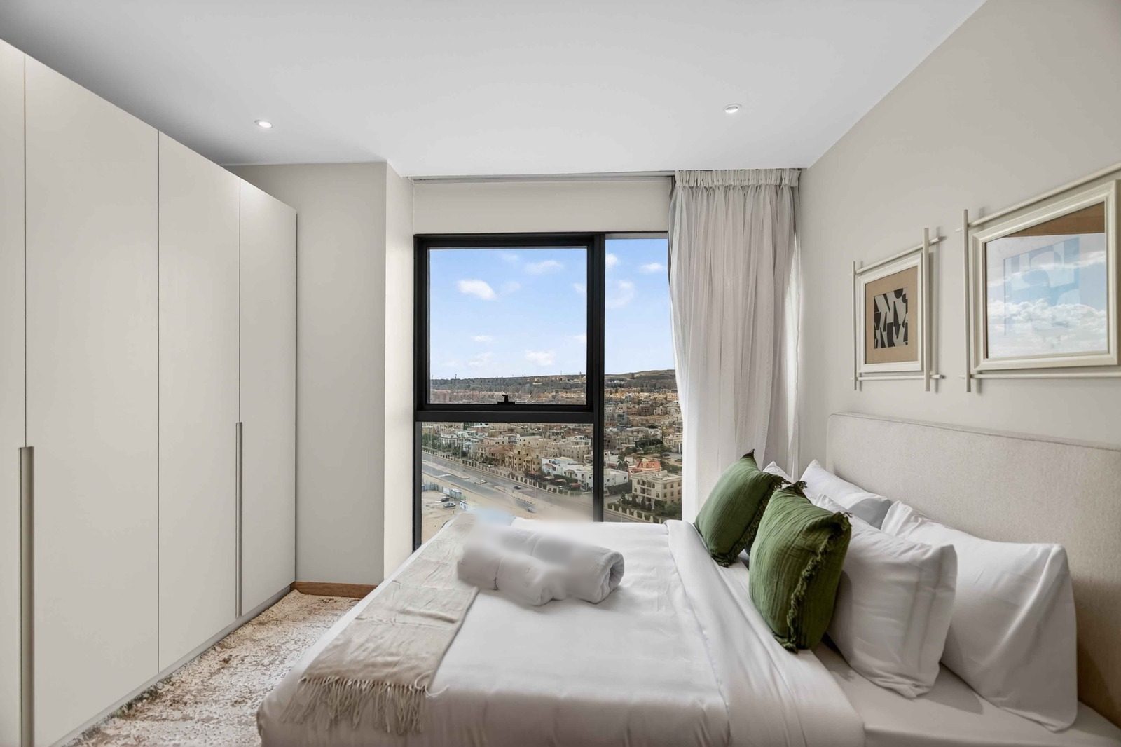Classic 3BR Apartment – Sheikh Zayed – ZED Towers — Bedroom 1 in ZED Towers, Sheikh Zayed, Egypt