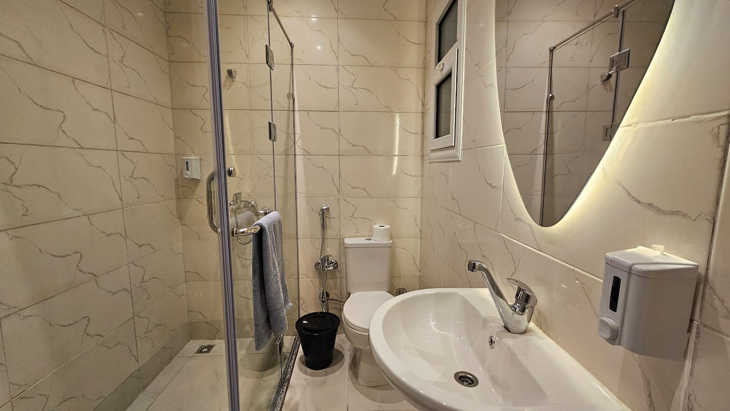 DHB STAYS | Luxury 1BR Tahrir Square | B-207 — Full bathroom 1 in Downtown Cairo (Marouf), Cairo Governorate, Egypt, Egypt