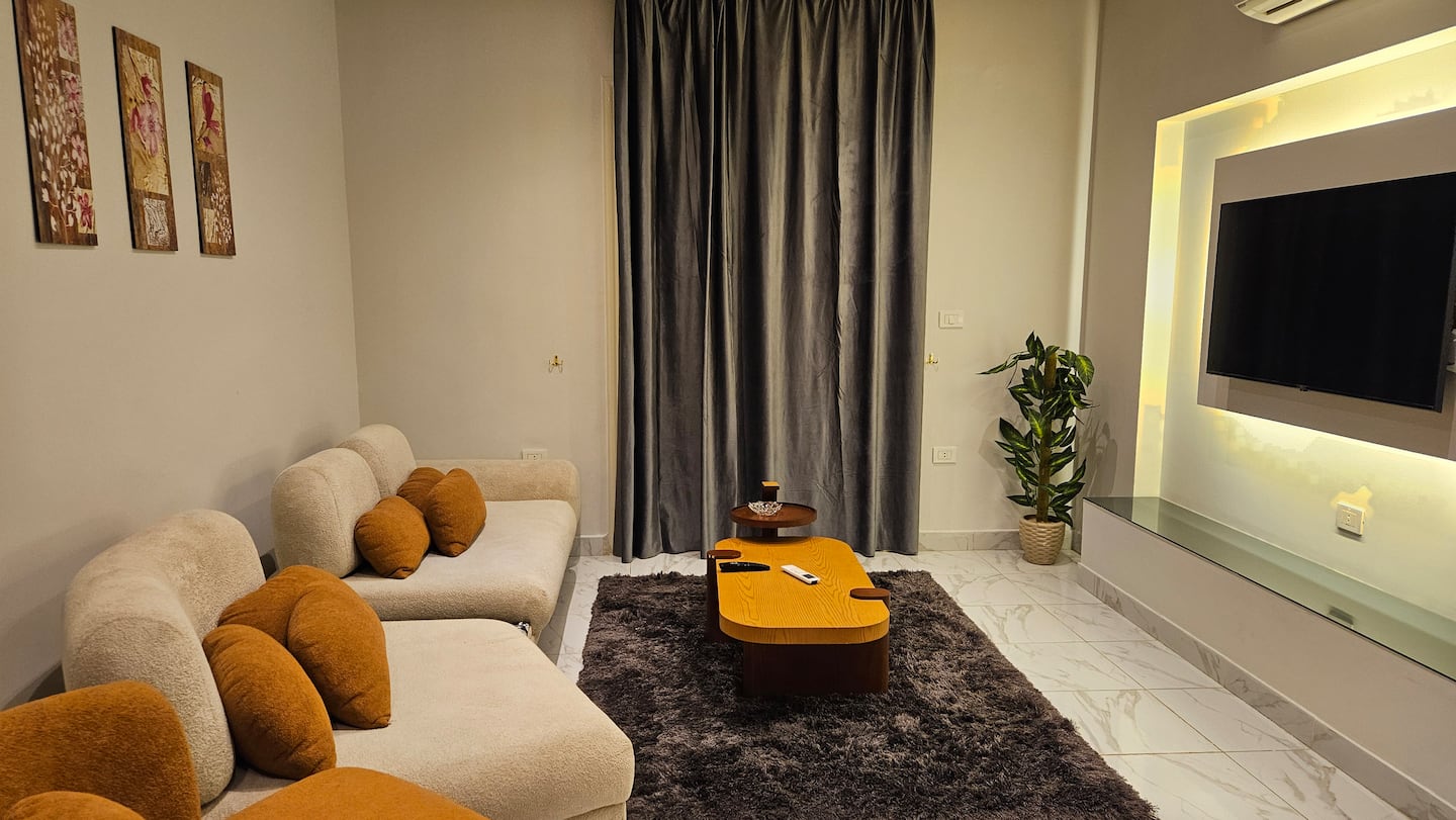 DHB STAYS | Qasr El Nil Smart 1BR | G-301 — Living Room in Downtown Cairo (Marouf), Cairo Governorate, Egypt, Egypt