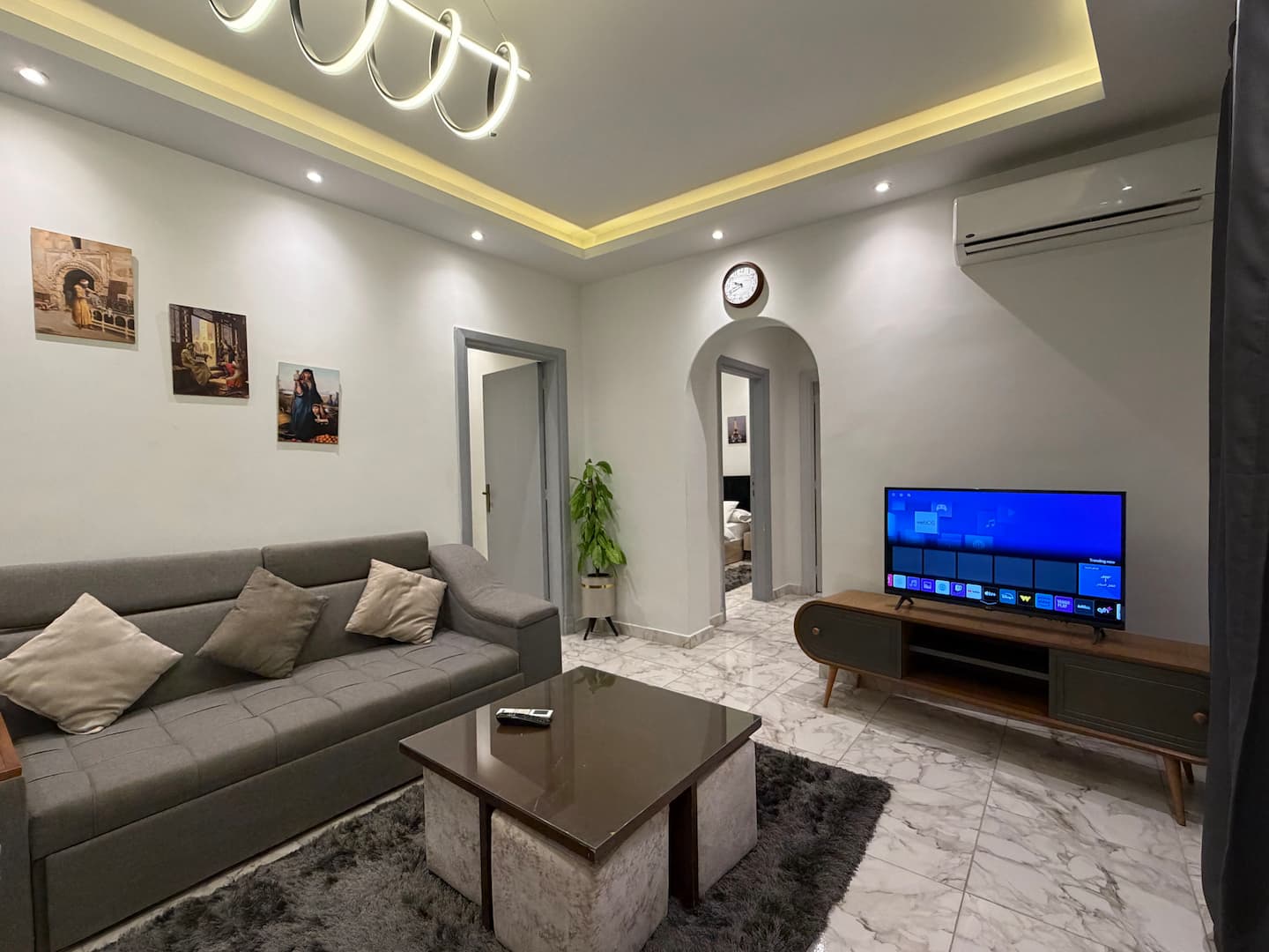DHB STAYS | Spacious 2BR Downtown Cairo | G-104 — Living Room in Downtown Cairo (Marouf), Cairo Governorate, Egypt, Egypt
