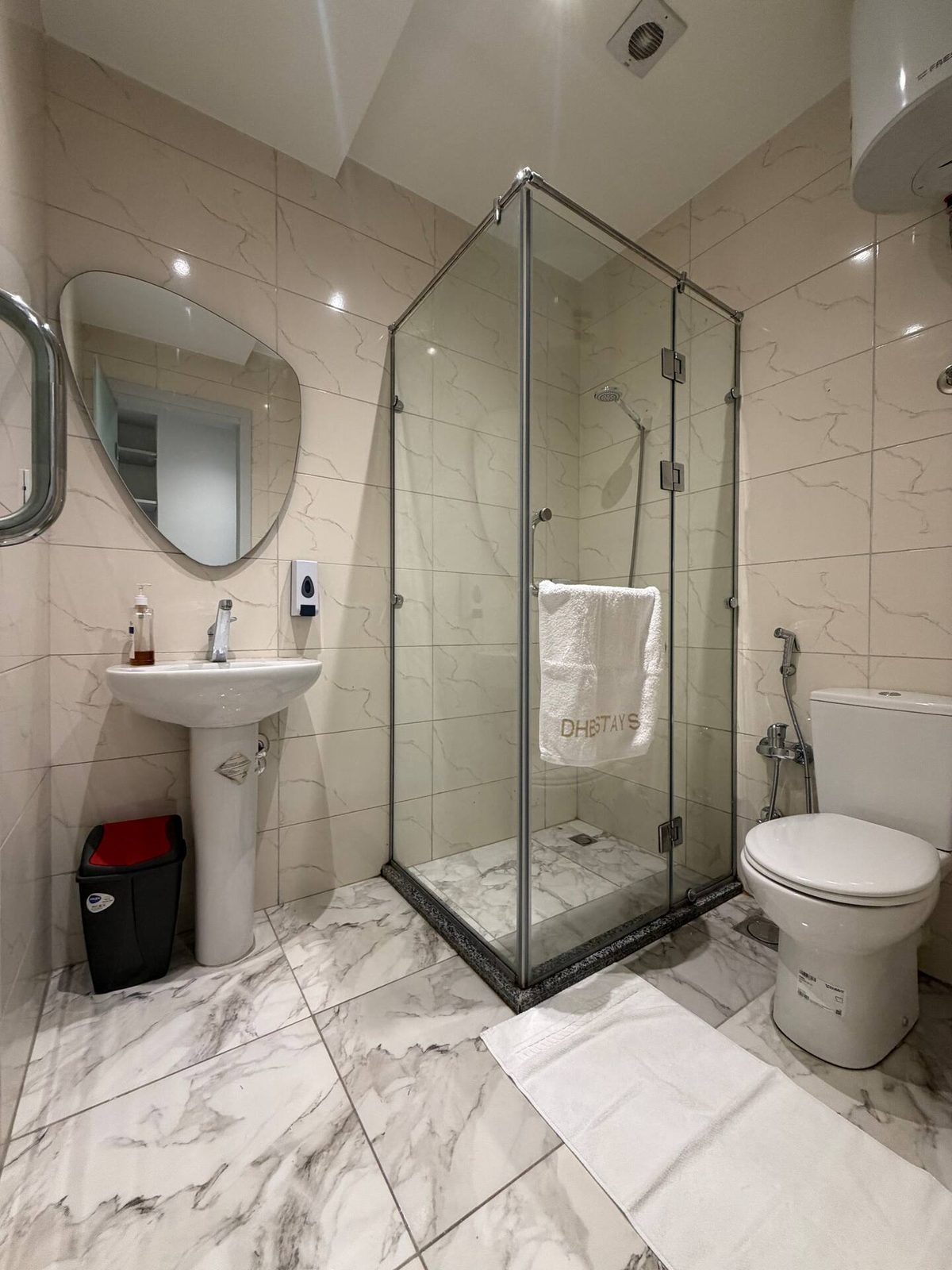 DHB STAYS | Cozy Studio Downtown Cairo | G-302 — Full bathroom 1 in Downtown Cairo (Marouf), Cairo Governorate, Egypt, Egypt
