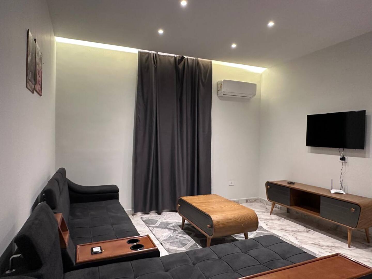 DHB STAYS | 1BR Flat Downtown Cairo | G-101 — Living Room in Downtown Cairo (Marouf), Cairo Governorate, Egypt, Egypt — photo 3