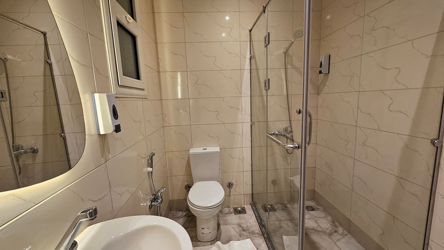 DHB STAYS | 1BR Flat Downtown Cairo | G-101 — Full bathroom 1 in Downtown Cairo (Marouf), Cairo Governorate, Egypt, Egypt — photo 2