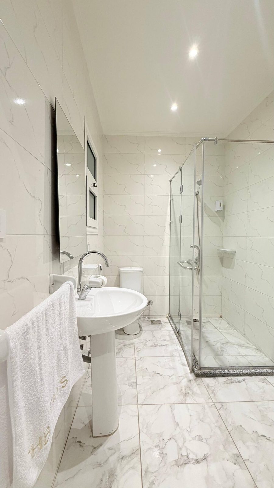 DHB STAYS | Tahrir 1BR Serviced Apt | G-601 — Full bathroom 1 in Downtown Cairo (Marouf), Cairo Governorate, Egypt, Egypt