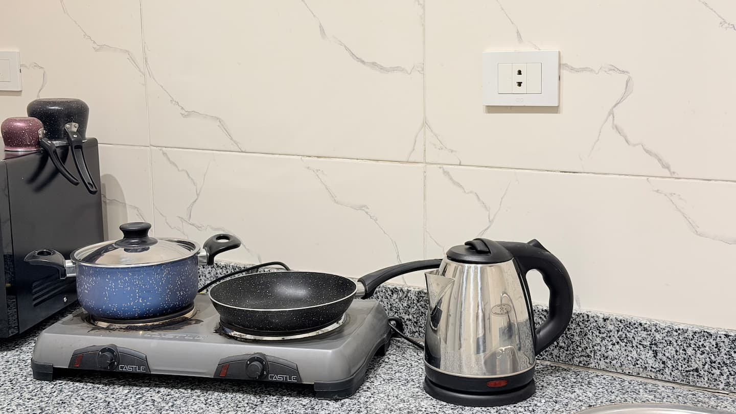DHB STAYS | Central Cairo 1BR Suite | G-401 — Full Kitchen in Downtown Cairo (Marouf), Cairo Governorate, Egypt, Egypt