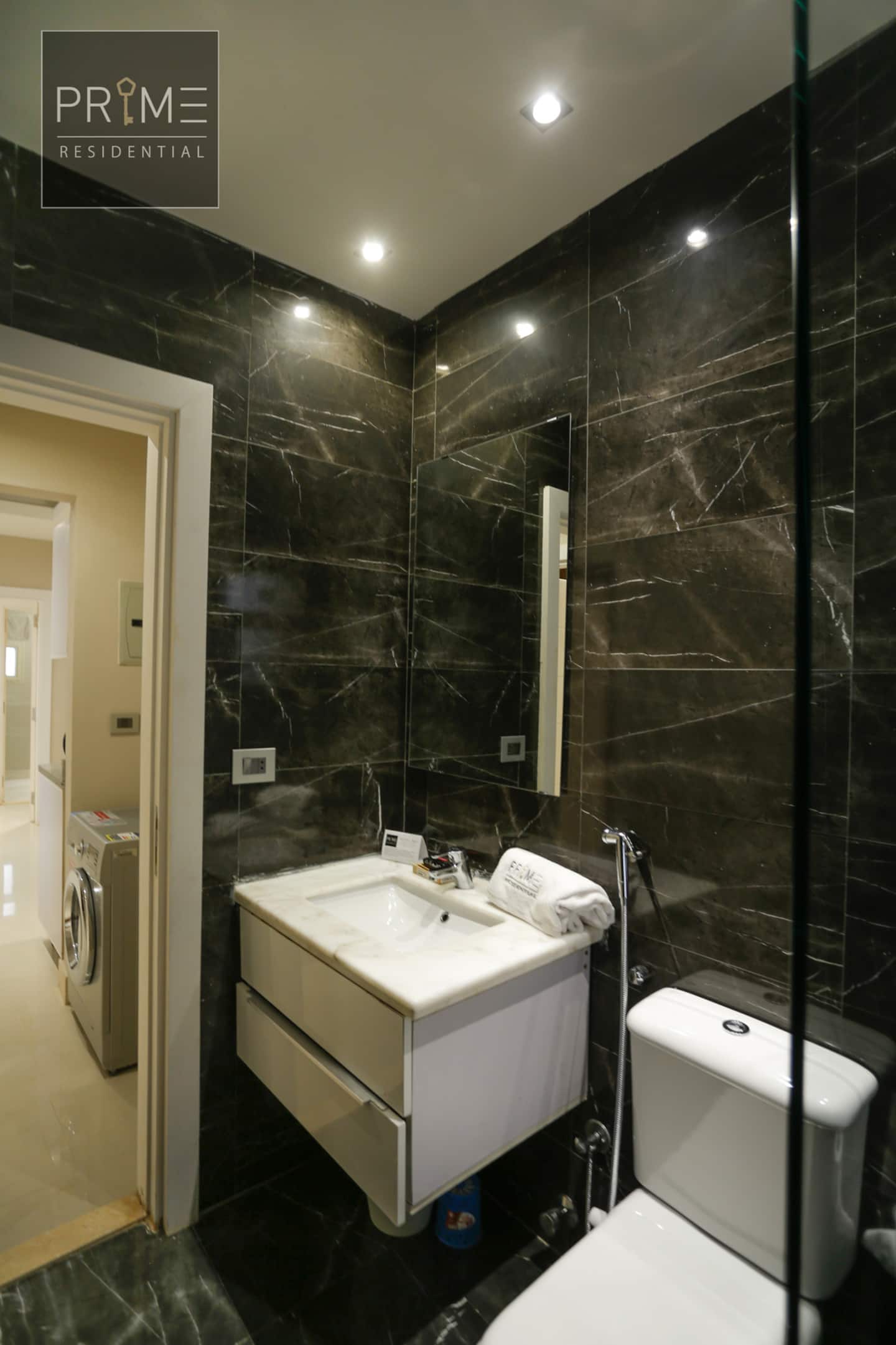 2 Bedroom Apartment - Prime Residence New Cairo — Half Bathroom 1 in Prime Residence New Cairo, New Cairo, Egypt — photo 2
