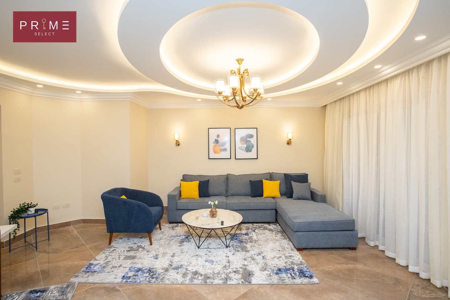 3 Bedrooms Apt - Prime Select Marvel New Cairo — Living Room in Prime Select Marvel New Cairo, New Cairo, Egypt