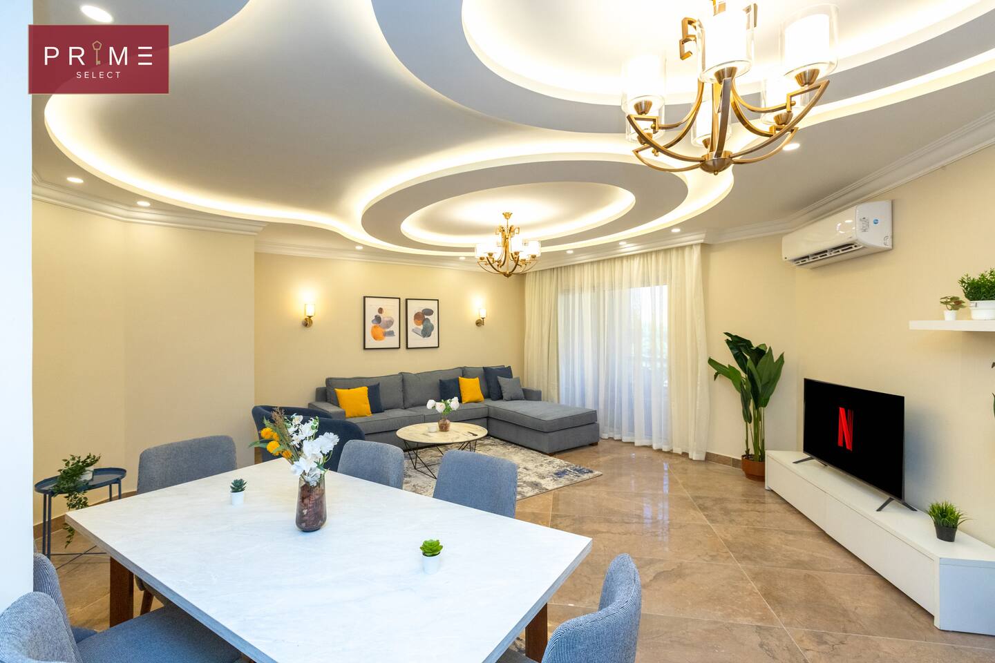 3 Bedrooms Apt - Prime Select Marvel New Cairo — Living Room in Prime Select Marvel New Cairo, New Cairo, Egypt — photo 3