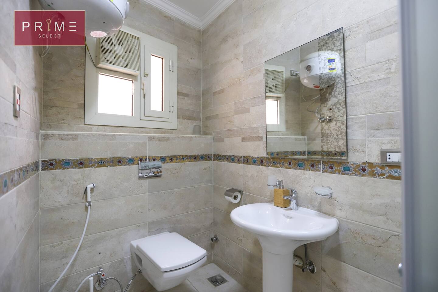 3 Bedrooms Apartment - Prime Select Kattameya One — Full bathroom 1 in Prime Select Kattameya One, New Cairo, Egypt